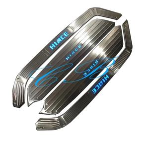 Hiace <span class=keywords><strong>Bus</strong></span> 2005-2018 Porte coulissante LED Plaque de seuil Porte centrale Bande de seuil en acier inoxydable Pédales LED avec logo Hiace - Product Image 1