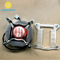 WellSunFan Top Sponsor Listing Refroidisseur de processeur à ventilateur haute performance de 87mm avec dissipateur de chaleur en aluminium à profil bas pour boîtiers d'ordinateur