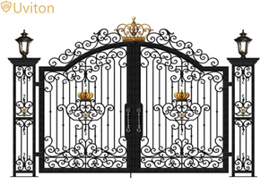 <span class=keywords><strong>Villa</strong></span> de style saoudien avec porte d'entrée résidentielle haut de gamme avec porte principale en aluminium forgé à haute température - Product Image 4
