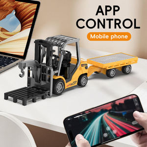 AiJH 3 en 1 Mini Excavadora RC de Aleación, Camión Volquete RC con Función de Horquilla, Camión de Construcción con Control Remoto, Juguetes RC de Montacargas y Paletizadores - Product Image 2