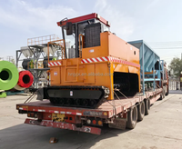 Tourneuse de compost de type mobile pour ligne de production de fermentation de résidus de biogaz de déchets agricoles alimentaires