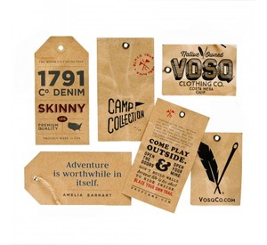 Garment Labels <strong>Hang</strong> <strong>Tags</strong> Designer Apparel Custom Cardboard Paper Hangtags Stopper for Clothing Own Logo - Product Image 1