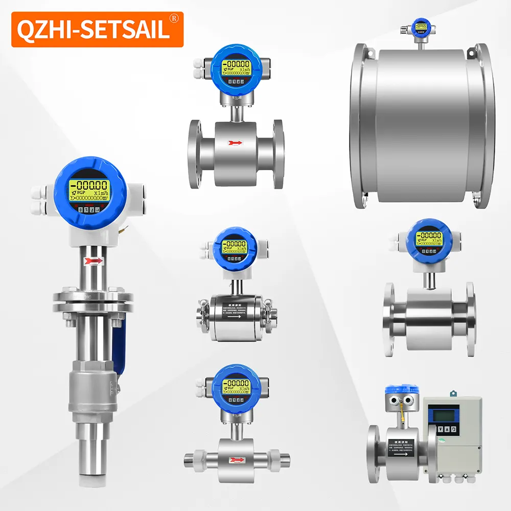 Hot selling electromagnetic flowmeter environmental protection sewage treatment plant tap water flow meter high precision RS485