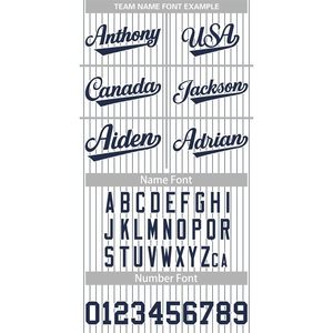 Maillot de baseball à fines rayures personnalisé pour hommes/femmes/chemise boutonnée pour jeunes avec nom et numéro personnalisés imprimés ou cousus - Product Image 3