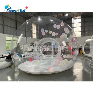 बच्चों पार्टी गुब्बारे मज़ा हाउस विशाल स्पष्ट Inflatable क्रिस्टल इग्लू गुंबद बुलबुला तम्बू पारदर्शी Inflatable बुलबुला गुब्बारे घर