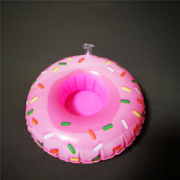 Plateau de service gonflable en forme de donut pour piscine, support flottant pour bouteille de vin, idéal pour les fêtes en extérieur – Vente en gros, personnalisable