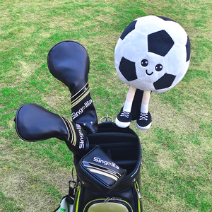 Kunden spezifische Animal Golf Kopf bedeckung für Fahrer Einzigartige Doll Golf <span class=keywords><strong>Head</strong></span> <span class=keywords><strong>cover</strong></span> mit Fußball motiven - Product Image 4