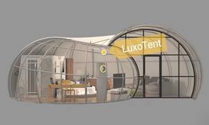 Luxo çin üretici sıcak satış açık resort glamping ev kabuklu deniz hayvanı kabuğu çadır - Product Image 6