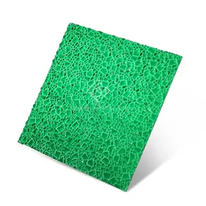 耐用的压花聚碳酸酯板塑料金刚石面板，用于门/室内隔断/浴室分隔板
