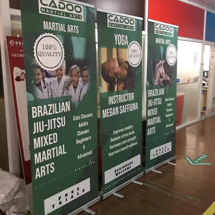 Banners promocionais personalizados com logotipo impressão digital personalizada pop up shop display banner