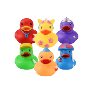 Patito de Goma Personalizado de 3 Pulgadas <span class=keywords><strong>para</strong></span> Bañera, Juguete Flotante de PVC con Sonido, Venta al por Mayor, Promocional con Logotipo, <span class=keywords><strong>para</strong></span> Bebés y Niños - Product Image 1