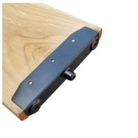 Système de stores, kit de quincaillerie pour volets à lamelles, supports en acier noir avec revêtement en poudre