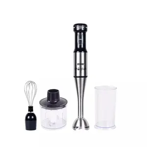 Hand Stick Blender Mixer Includes Chopper and Smoothie Cup Stainless Steel Ice Blades multifunction 4 in 1 blender