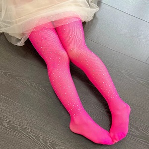 <strong>Girls</strong> Anti-Bacterial Transparent Thin Knitted Fishnet Pantyhose Net Mesh Glitter Rhinestone <strong>Christmas</strong> <strong>Tights</strong> - Product Image 4