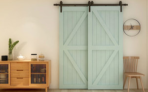 ชุดอุปกรณ์ติดตั้งประตูบานเลื่อนแบบเหล็กสไตล์มิดเซ็นจูรี่ WEKIS สำหรับติดผนัง เหมาะสำหรับห้องครัว ห้องนอน ห้องนั่งเล่น และภายนอกอาคาร - Product Image 6