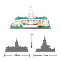 Capitolio de Estados Unidos Wange 5235, Ladrillos de Arquitectura Mundial del Capitolio del Congreso, Juguetes de Construcción con Vista a la Ciudad, Regalo para Niños, Sets de Bloques de Construcción