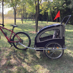 <span class=keywords><strong>2</strong></span> en 1, poussette-vélo pliable pour bébé à deux <span class=keywords><strong>places</strong></span>, remorque pour vélo pour deux enfants - Product Image 2
