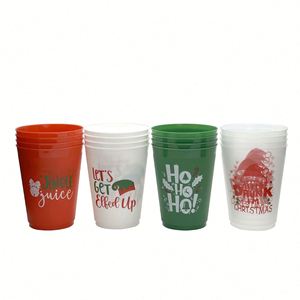 Vasos de Plástico Portátiles Reciclables y Ecológicos con Logotipo Personalizado, Diseño que Cambia de Color, Impresión Serigráfica para Promociones - Product Image 4