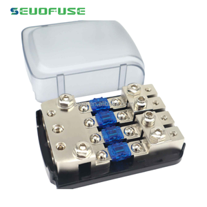 Borne de distribution d'alimentation audio pour voiture Bloc de fusibles 60A 4 entrées <span class=keywords><strong>3</strong></span> sorties Porte-fusible ANL avec couvercle anti-poussière - Product Image 6