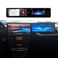 Reproductor de DVD para Auto Doble de 12.8 Pulgadas, Radio Android con Pantalla Táctil, Navegación GPS, Carplay para Mercedes Benz Clase G 2013-2018