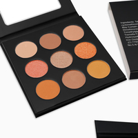 Palette de fards à paupières 9 couleurs haute pigmentation personnalisable en gros pour usine