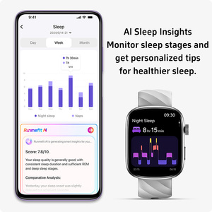 Montre connectée OEM en gros d'usine, écran AMOLED 1,93 pouces, puce améliorée, moniteur de sommeil IA, 100 modes sportifs, batterie 350 mAh, 8 PRO - Product Image 3