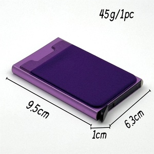 Tự động pop-up RFID trường hợp thẻ nhôm chủ thẻ với chống trộm <span class=keywords><strong>Swipe</strong></span> cho ngân hàng và thẻ tín dụng - Product Image 3