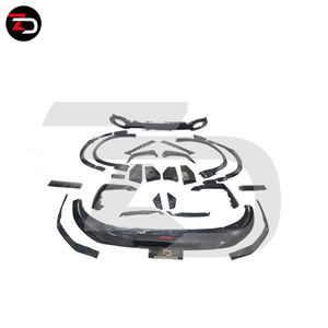 Vente chaude AB T Style Kit de carrosserie en carbone lèvre avant lèvre de pare-chocs arrière becquet de toit pare-chocs avant Canard pour <span class=keywords><strong>Audi</strong></span> RSQ8 2019 à <span class=keywords><strong>2024</strong></span> - Product Image 5