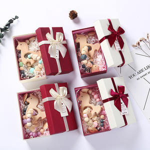 2 Pcs/Set <span class=keywords><strong>Licorne</strong></span> Design Baby Hochet Crochet Bois Silicone Perles <span class=keywords><strong>Anneau</strong></span> <span class=keywords><strong>de</strong></span> <span class=keywords><strong>Dentition</strong></span> Bébé <span class=keywords><strong>Anneau</strong></span> <span class=keywords><strong>de</strong></span> <span class=keywords><strong>Dentition</strong></span> Jouets Boîte Cadeau - Product Image 1