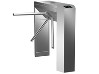 Portillon pivotant en acier inoxydable de haute qualité avec lecteur de carte RFID, système de contrôle d'accès intelligent pour écoles, usines et bureaux