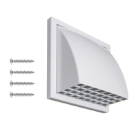 Grille d'aération en plastique Lakeso pour systèmes de ventilation HVAC muraux et de plafond (alimentation et retour d'air)