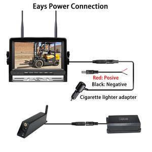 Sistema de Cámara de Respaldo Inalámbrica AHD HD IPS de 7 Pulgadas para Montacargas, Kit de Visión Trasera Digital Impermeable IP68 con Láser - Product Image 5