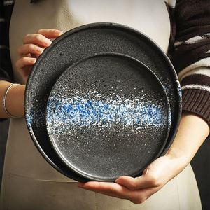 Hot Sale Eco-Friendly 8" 10" Japanese Style Porcelain Dinner <b>Plates</b> for Home Restaurant Salad Steak - Product Image 3