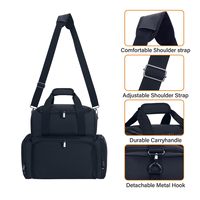 Étui de maquillage portable en nylon, motif crocodile, avec fermeture éclair, sac de rangement pour cosmétiques, imprimé animal, trousse de maquillage