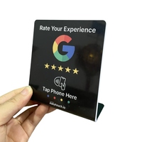 Programmable QR Code imprimé RFID Business Review Card Display NFC215 NFC Review Google Stand