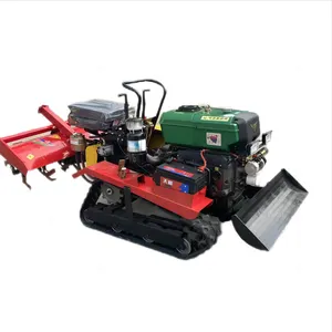 35HP Rotary Tractor Small Diesel Rotary Tiller Multifunctional Ride Type Rotary Tractor Field Cultivators Mini Tiller Rotary