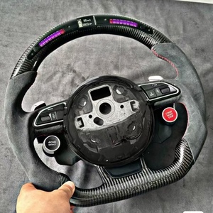 Volante Deportivo de Fibra de Carbono Modificado para Audi A3 A4 A5 S3 S4 RS3 RS5 Q5 TT A6 B8 C7 Q5 Q7 con LED y Gamuza - Product Image 6