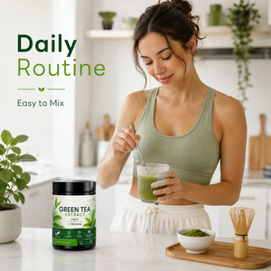 New Green Tea Extract EGCG L-Tyrrosine 60% L-Theanine Polyphenol-Rich 1000mg Antioxidant Immune Support Metabolism Boost Powder - Product Image 4