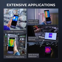 Caméra thermique infrarouge mobile TOPDON TC001 à prix d'usine, mini caméra thermique pour smartphone, Android, voiture, imagerie thermique infrarouge