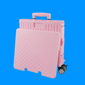 カスタムプラスチック製屋外折りたたみ収納ワゴン販売中 大型プラスチック製折りたたみ収納カート キャンプ用 - Product Image 1