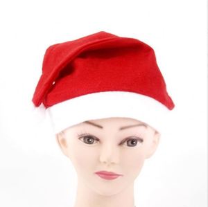 Chapeaux de Noël en nylon épais et pelucheux 2026 avec rembourrage en coton PP, bonnets de Père Noël à pompon pour Noël et le Nouvel An - Product Image 2