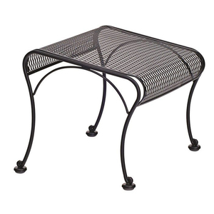 Contemporary Ergonomic Ottoman with Modern Wooden Top and Iron Leg Versatile Space-Saving <b>Stool</b> for Living Room or Office - Product Image 6