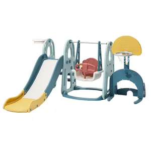 4 In 1 3 In 1 Bambino Combinare Multi Parco Giochi Per Bambini di Plastica Del Bambino Altalena E Scivolo Set Per Il Capretto