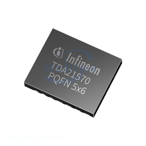 39 PowerVFQFN En stock Gestion de l'alimentation (PMIC) IFX POWERSTAGE/DRIVER PG IQFN 39 Liste de prix pour les composants électroniques TDA21570AUM - Product Image 1