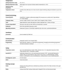 <span class=keywords><strong>Memmert</strong></span> IPP55 Plus Niedrigtemperatur-Inkubator Touchscreen-Display 0,5°C Temperaturauflösung Feuchtigkeitsregelung Timer-Funktion - Product Image 2