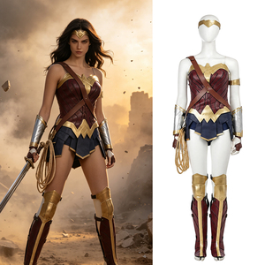 Disfraz de <span class=keywords><strong>Mujer</strong></span> <span class=keywords><strong>Maravilla</strong></span> para <span class=keywords><strong>Mujer</strong></span>, Conjunto Completo, Disfraz de Superhéroe para Halloween, Traje de Diana Prince para Juego de Roles - Product Image 1