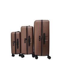 Ensemble de bagages sur mesure, fabrication directe d'usine, grande capacité, 3 pièces, pour hommes et femmes, valise de cabine en PC