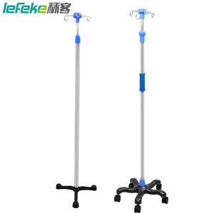 Support d'infusion en acier inoxydable Liker avec roues universelles réglables et portables - Support télescopique pour usage domestique - Product Image 5