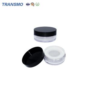 High-end Easy Use Round Powder case With Private logo <b>Makeup</b> <b>Box</b> Transparent Empty Loose Powder Jar With Sifter - Product Image 1