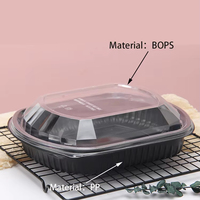 Conteneur alimentaire jetable de 36 oz, conteneur alimentaire en plastique à emporter, boîte à lunch en PP, boîte à emporter pour la restauration rapide